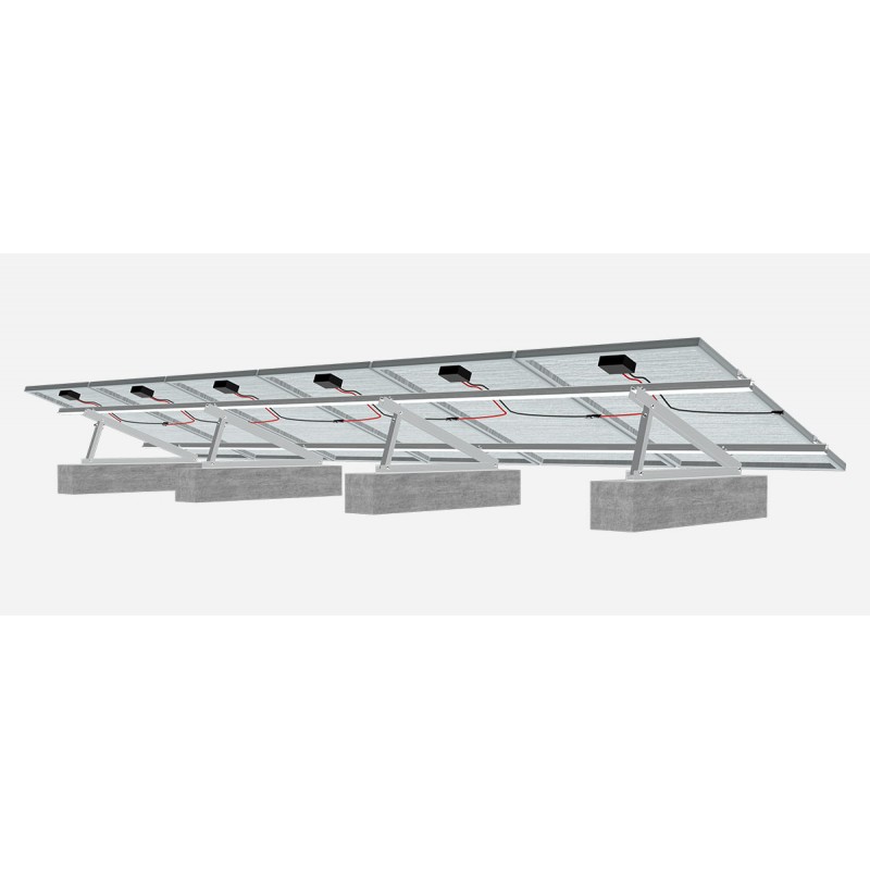 Flat Roof Adjustable Tilt Solar Mounting System