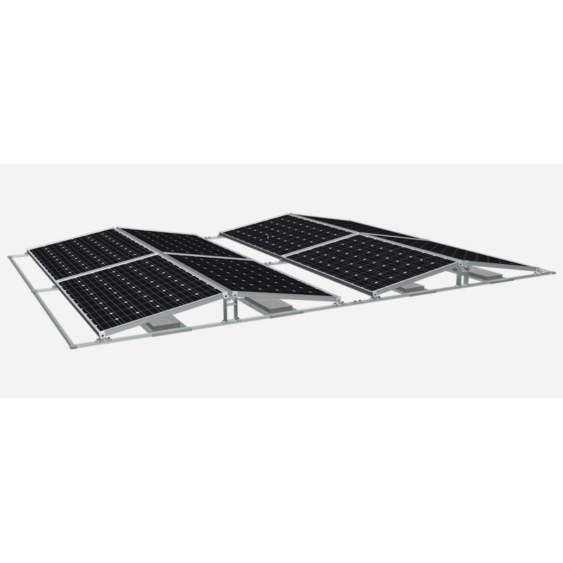 Flat Roof Solar Ballasted Mounting System 