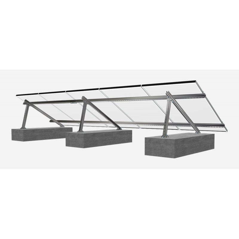 Flat Roof Triangular Elevated Mounting System 